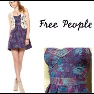 Free People brocade bustier dress